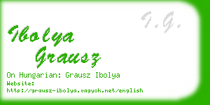 ibolya grausz business card